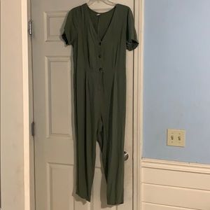 Green jumpsuit